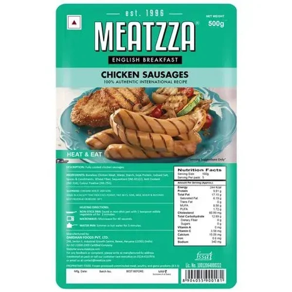 Meatzza Chicken Sausages, 500g