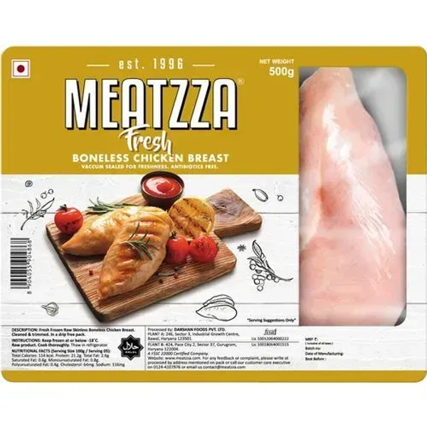 Meatzza Smoked Chicken Breast, 500g