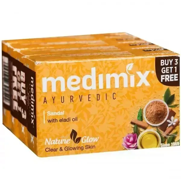 Medimix And Eladi Oils Soap Sandal, 125g ( Pack of 4)