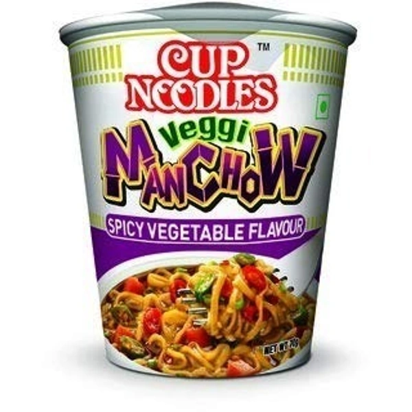 Nissin Cup Noodles Veggi Manchow (Spicy Vegetable Flavour), 70g