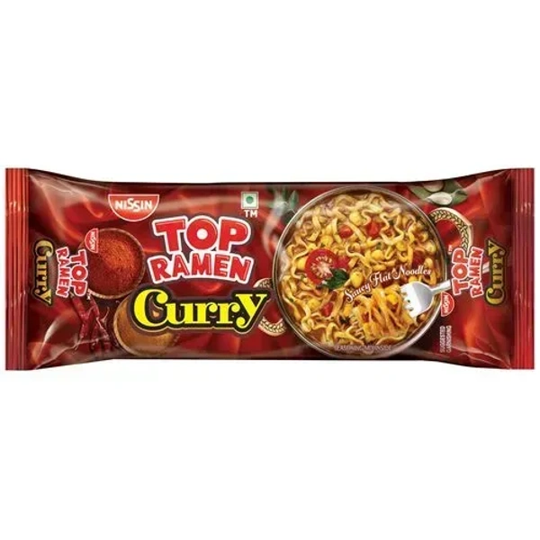 Nissin Top Ramen Saucy Veg Flat Curry Noodles, 280g