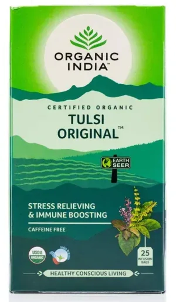 Organic India Green Tea Tulsi Orginal, 25 Bags
