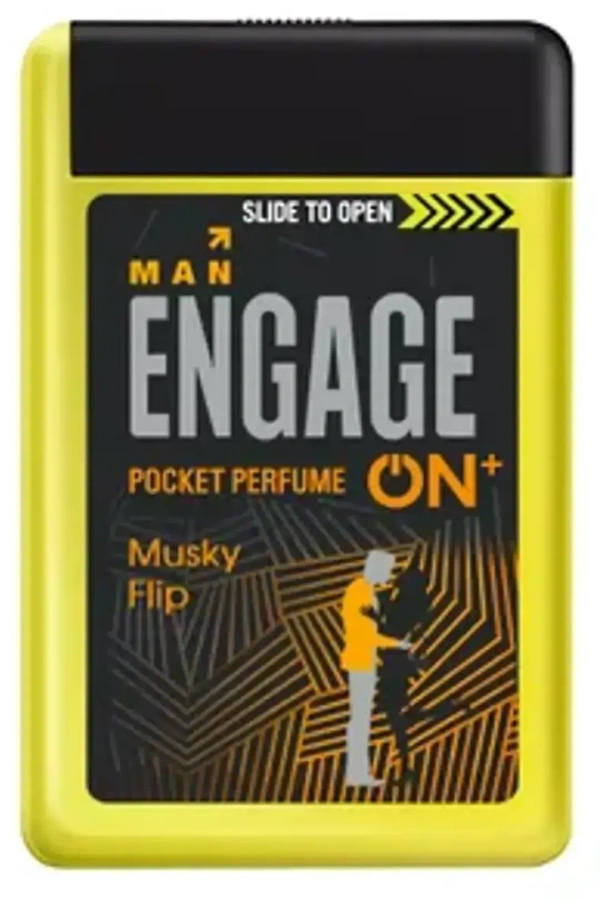 Engage Pocket Perfume Musky Flip (Men), 18ml