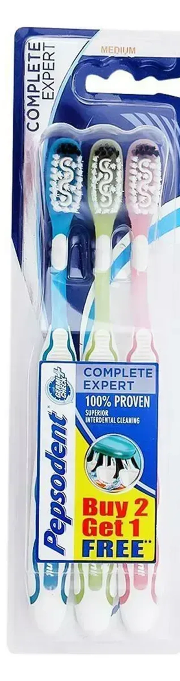 Pepsodent Complete Expert Toothbrush, 3 pcs