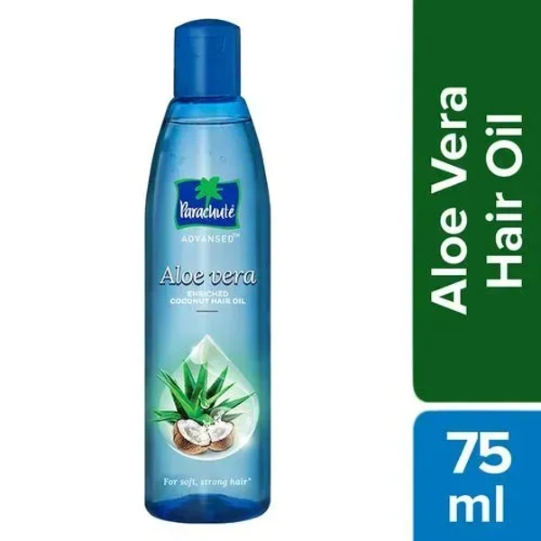 Parachute Advansed Aloe Vera Coconut Hair Oil Bottle, 75ml