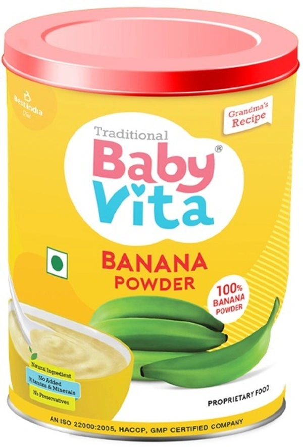 Baby Vita Banana Powder Jar, 300g