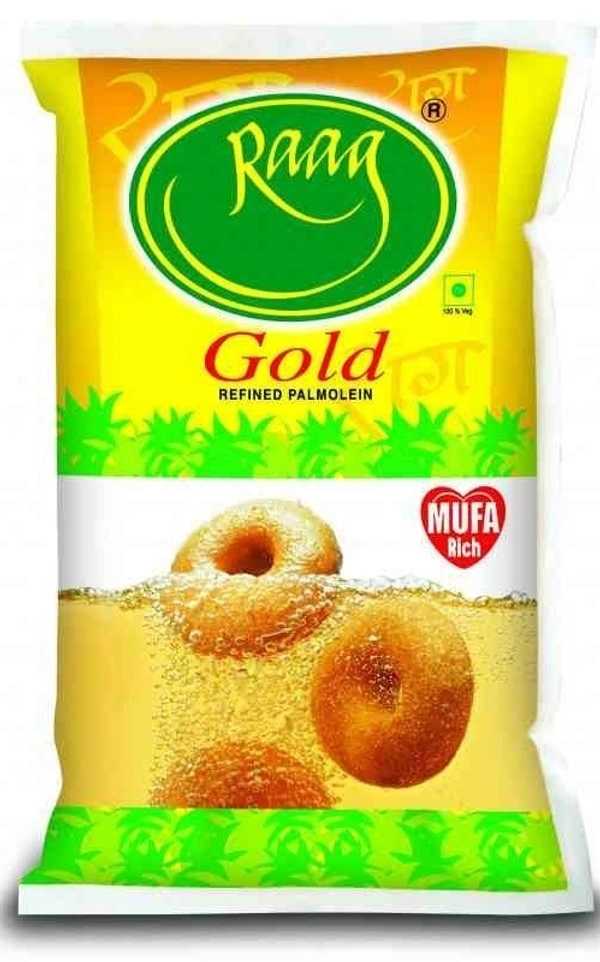Raag Gold Refined Palmolein Oil, 1L