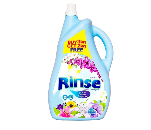 Rinse Detergent Liquid Buy 3 kg Get 2 kg Free Can, 5 kg