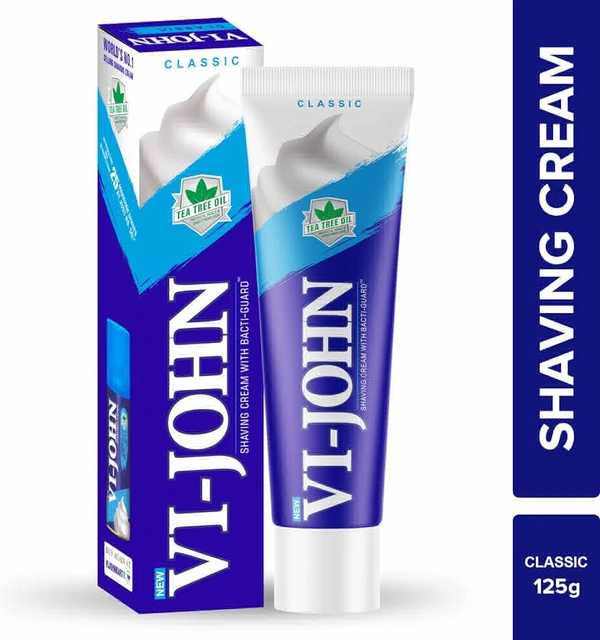 Vi - John Shaving Cream With BactiGuard, 125g