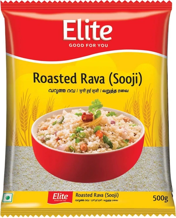 Elite Roasted Rava (Sooji), 500g