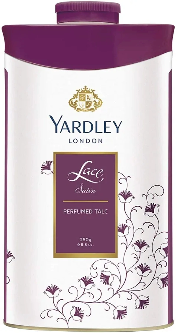 Yardley London Lace Satin Perfumed Talc, 250g