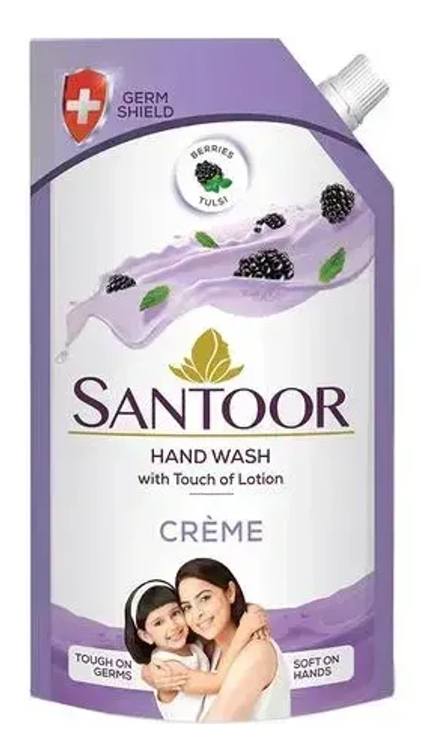 Santoor Creme Hand Wash With Touch Of Lotion, 750ml