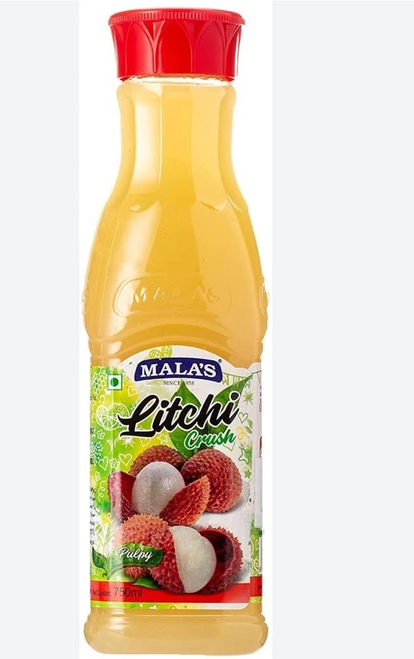 Mala's Litchi Crush, 750ml Bottle