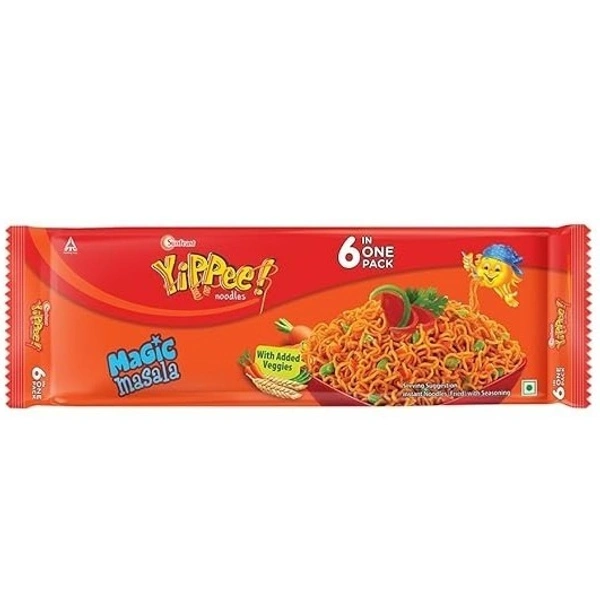 Sunfeast Yippee Noodles Magic Masala Six in One Pack, 420g