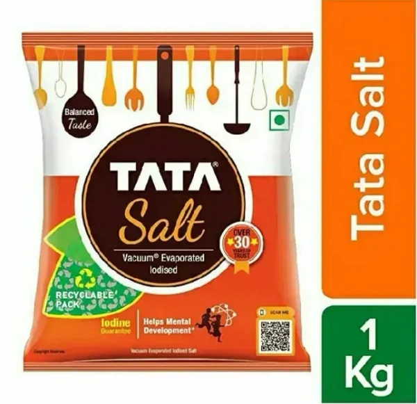 Tata Iodised Salt Packet, 1 kg