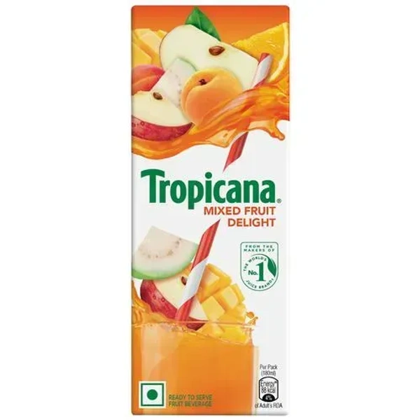 Tropicana Juice Mixed Fruit Delight Tetra Pack, 250ml