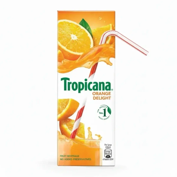 Tropicana Juice Orange Delight Tetra Pack, 200ml