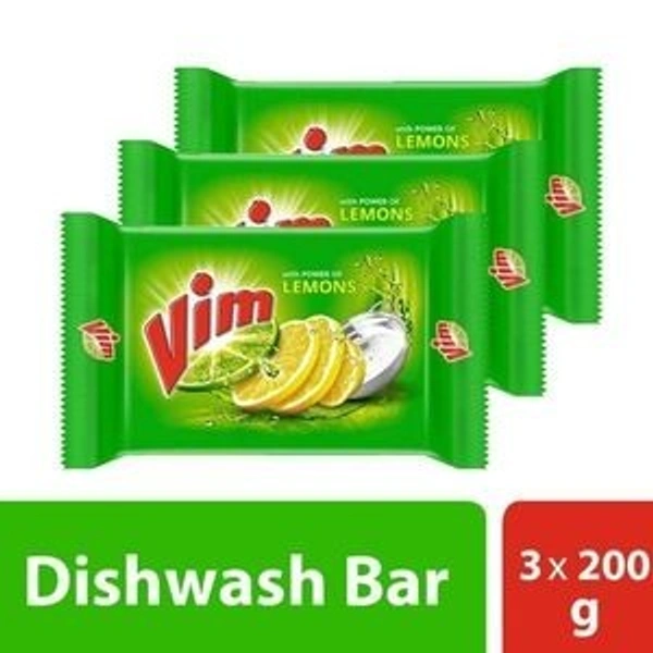 Vim Dishwash Bar Super Saver Pack 3x200g, 600g