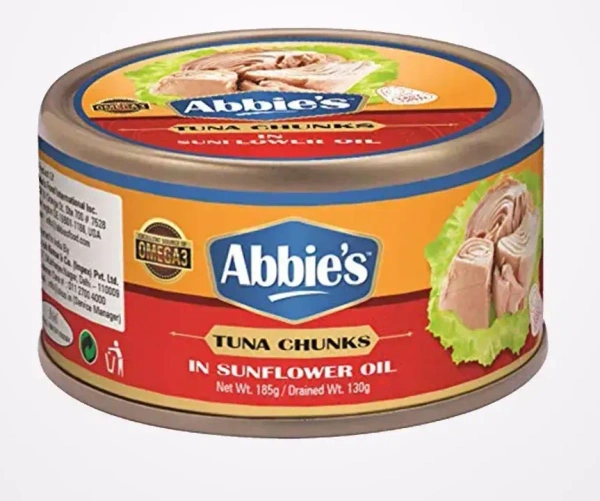 Abbies Tuna Chunks Sunflower Oil,180g