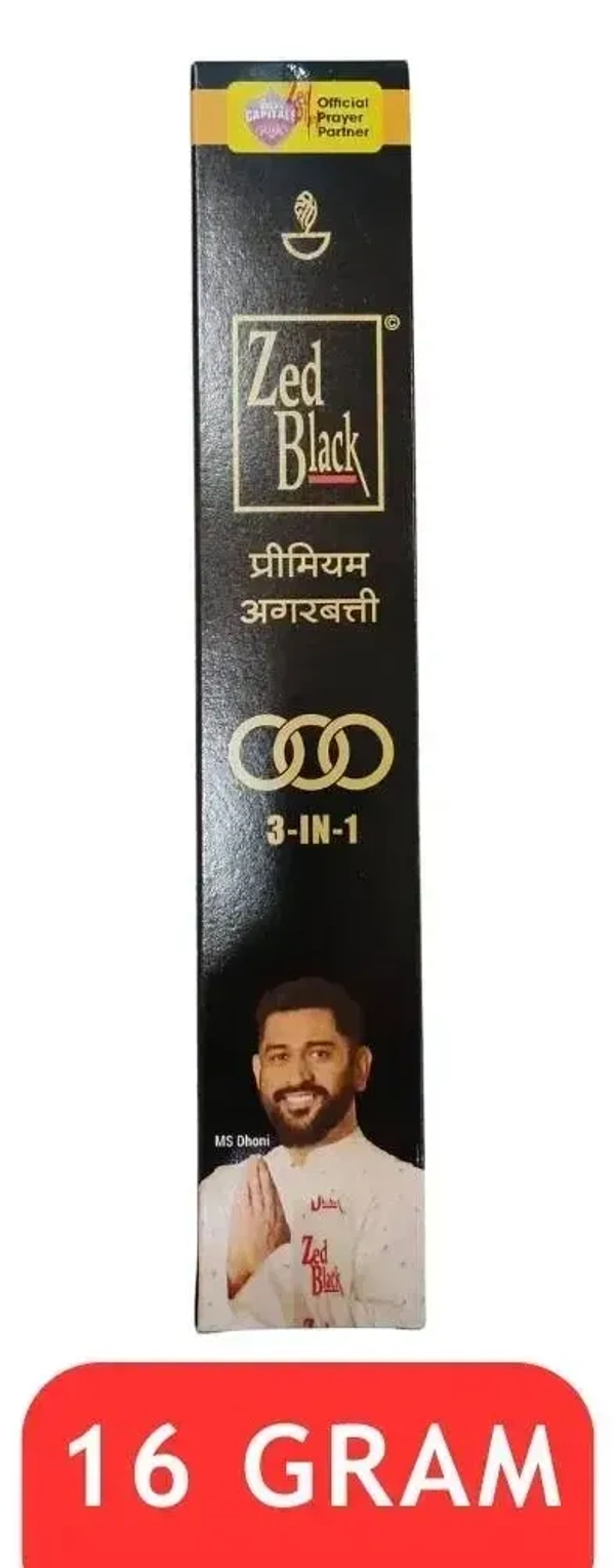 Zed Black Incense Sticks Premium 3 In 1, 16g