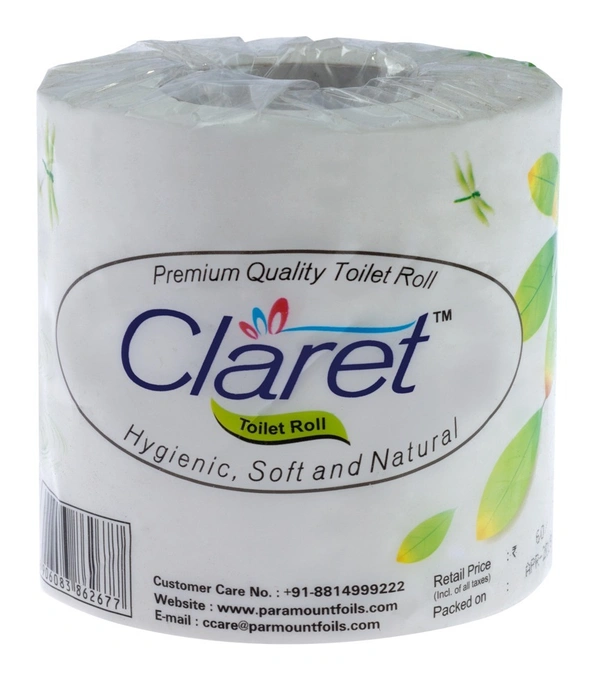 Claret Premium Quality Toilet Roll, 350 Pulls