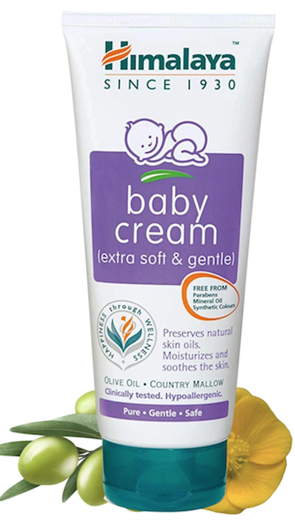 Himalaya Baby Cream Extra Soft& Gentle Olive Oil& Country Mallow Tube, 100ml