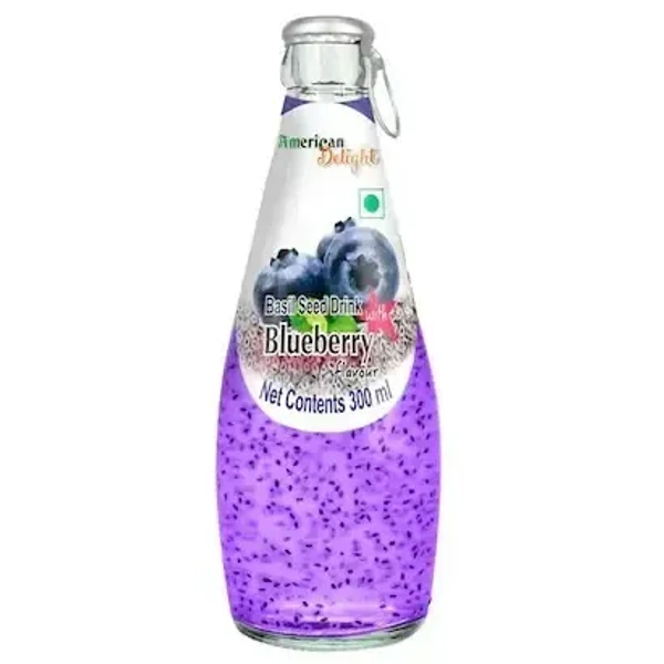 American Delight Basil Seed Drink Blueberry Fruit Flavour, 300ml
