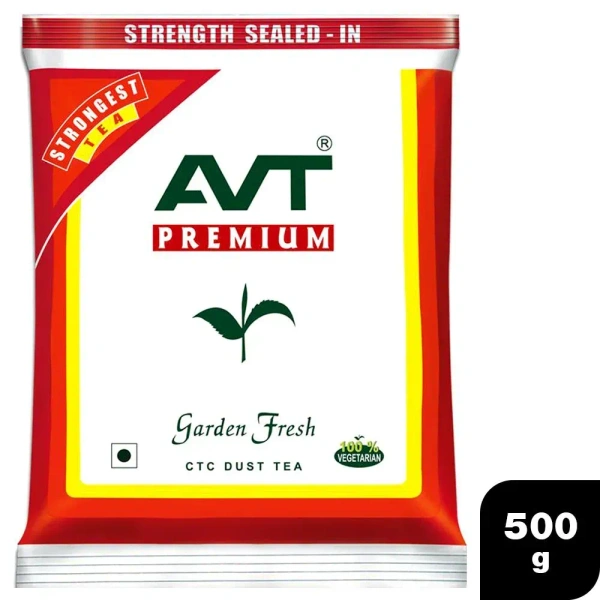 AVT Premium CTC Dust Tea, 500g Bottle
