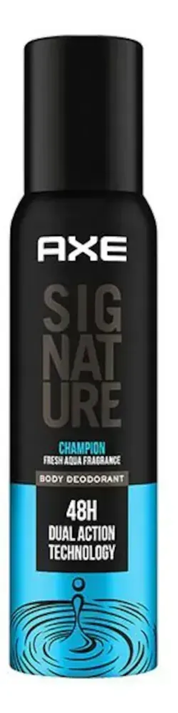 Axe Signature Body Deodorant Champion Fresh Aqua Fragrance, 154ml