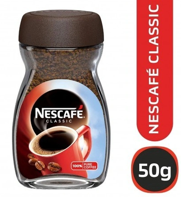 Nescafe Classic Coffee Glass Jar, 50g