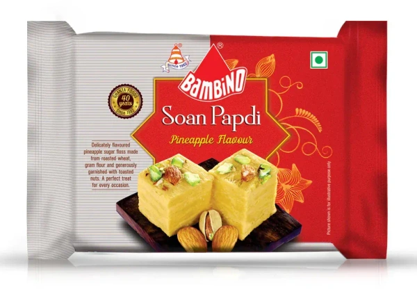 Bambino Soan Papdi - Pineapple, 125g