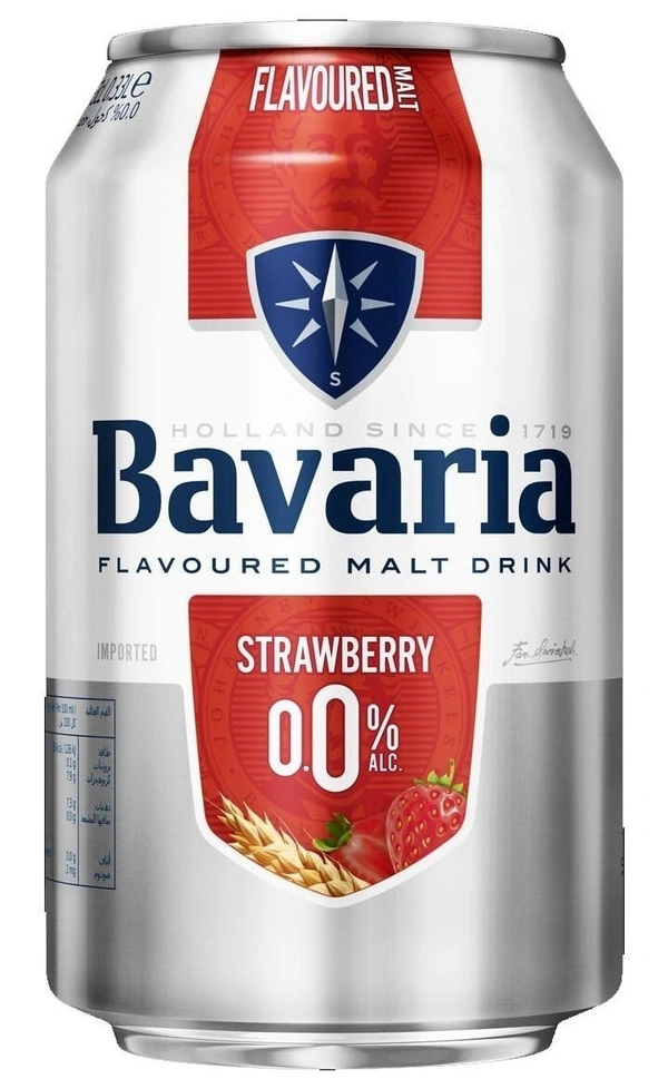 Bavaria Non Alcoholic Drink Strawberry Can, 330ml