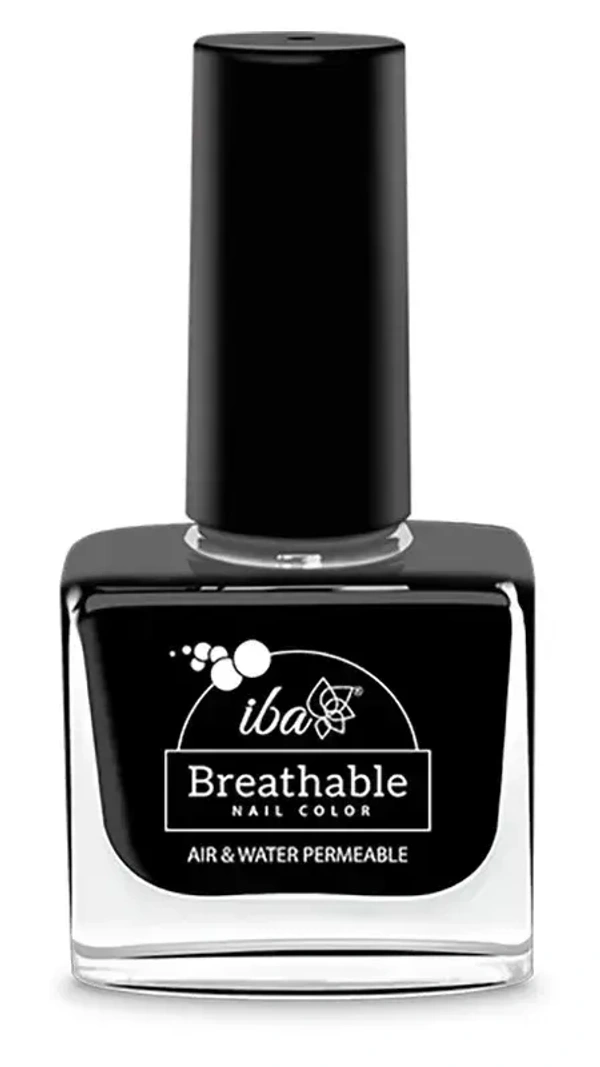 Iba Breathable Nail Color B21 Pristine Black, 9ml
