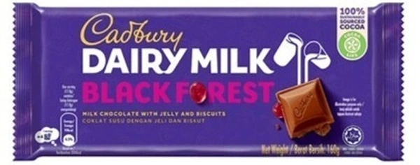 Cadbury Dairy Milk Black Forest Chocolate, 165g
