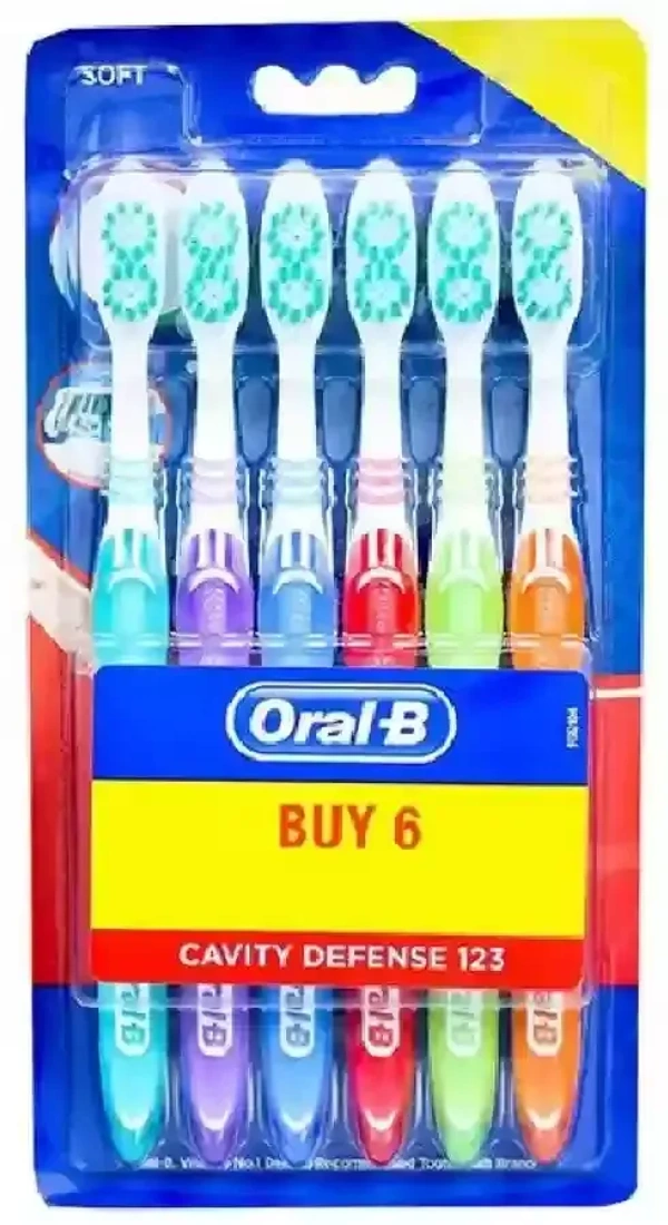 Oral - B Cavity Defense Soft Toothbrush Pack 6 N, 1 pcs