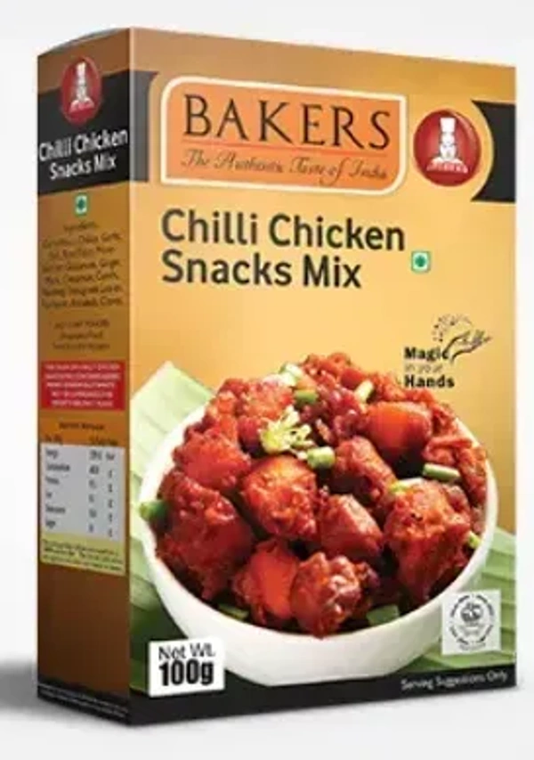 Bakers Chilli Chicken Snack Mix, 100g