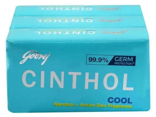 Cinthol Cool Refreshing Deo Soap (3X75g), 225g