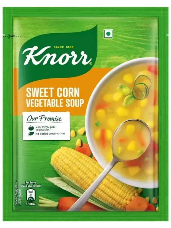 Knorr Instant Sweet Corn Vegetable Soup, 44g
