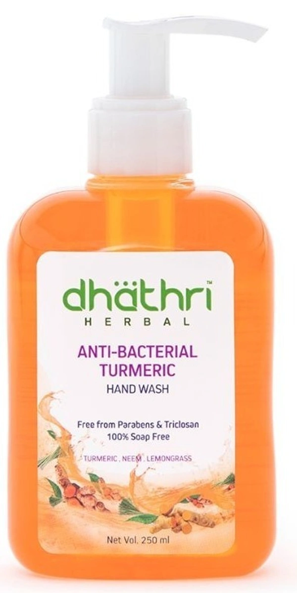Dhathri Herbal Anti Bacterial Turmeric Handwash, 250ml