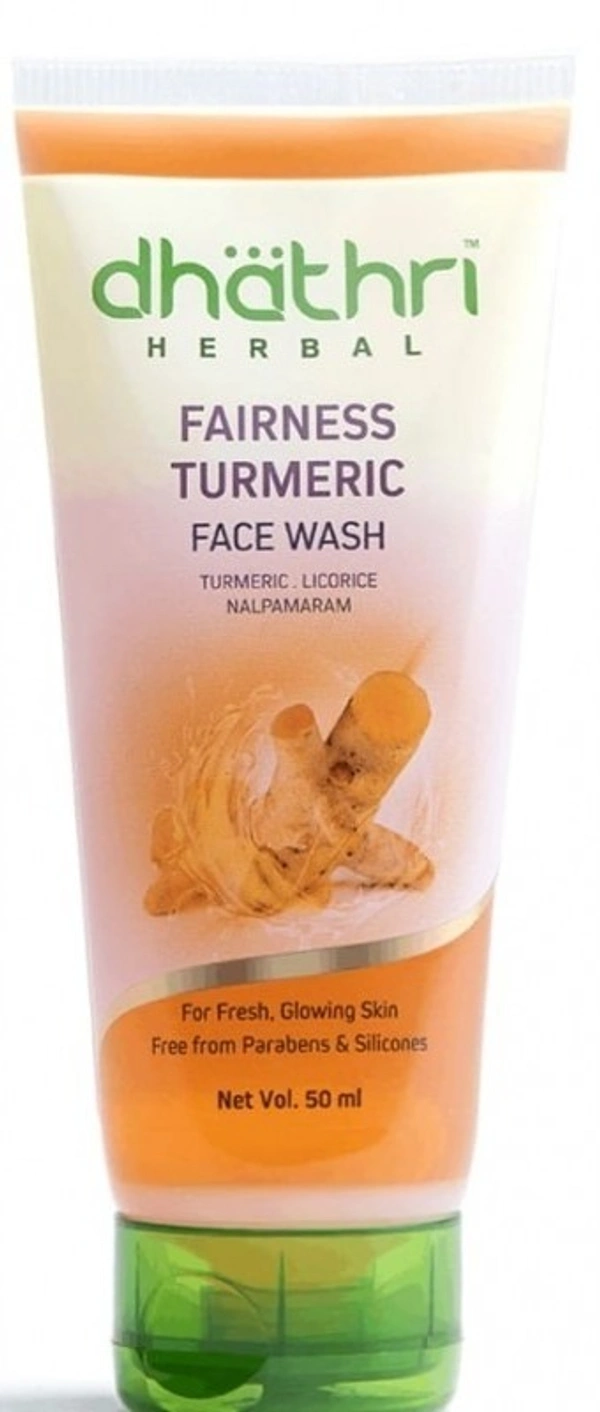 Dhathri Herbal Fairness Turmeric Facewash, 50ml