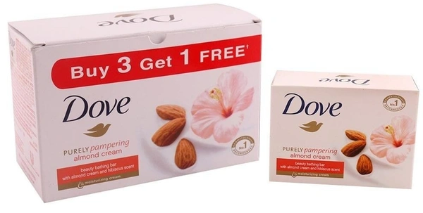 Dove Almond Cream Beauty Bathing Bar (Buys 3 get 1), 100g