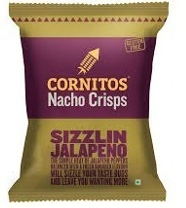 Cornitos Nachos Sizzlin Jalapeno, 60g