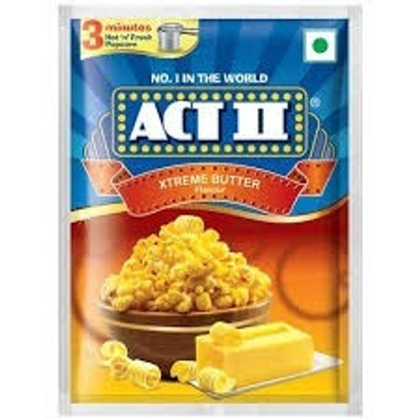 Act II Popcorn Xtreme Butter Flavour Packet, 70g