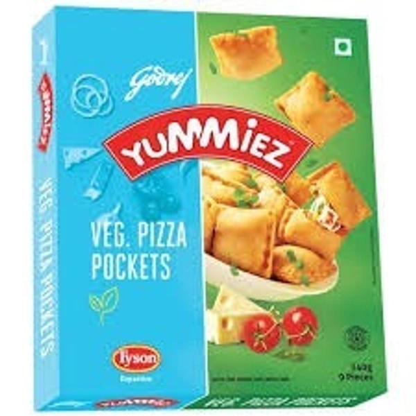 Yummiez Pizza Pockets Veg, 340g