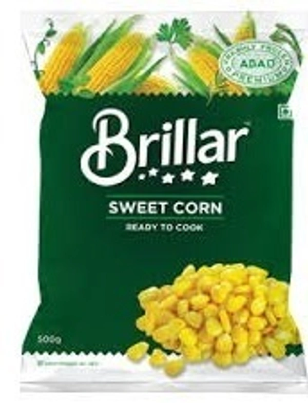 Brillar Ready To Cook Sweet Corn, 500g