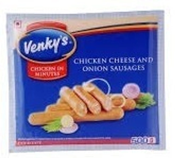Venkey's Chicken Cheese And Onion Sausage, 500g