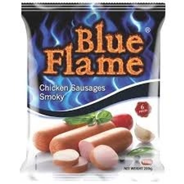 Blue Flame Chicken Sausages Smoky, 200g