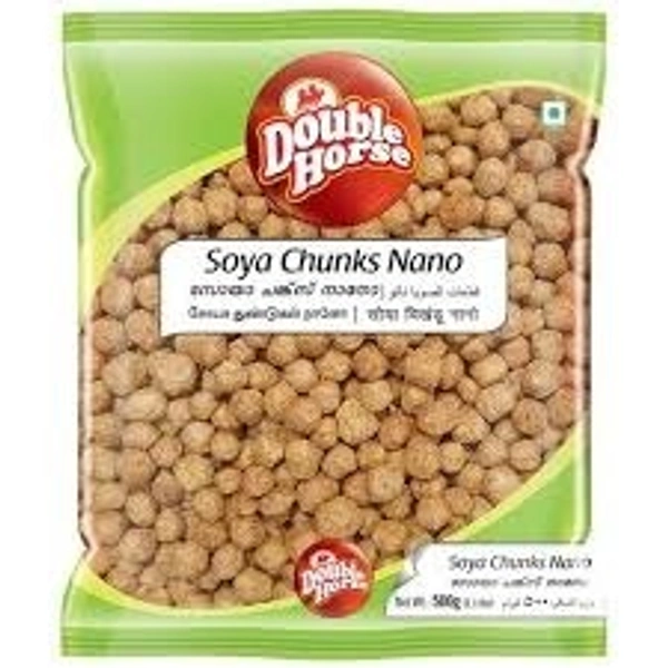 Double Horse Soya Chunks Nano Pouch, 200g