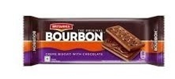 Britannia Biscuits Bourbon Chocolate Cream Biscuit, 100g