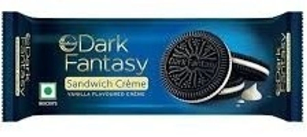 Sunfeast Dark Fantasy Biscuit Vanilla Cr�me Sandwich Pack, 100g